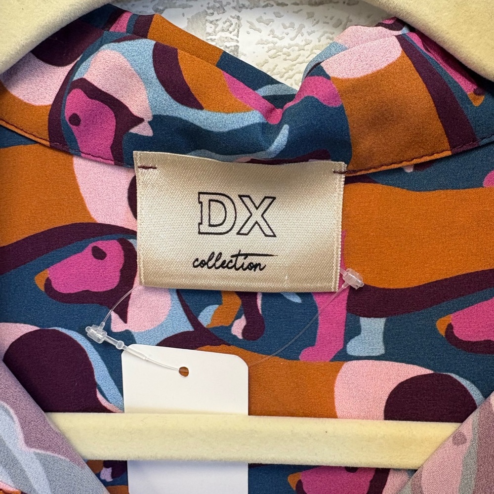 DX Collection Dachshund Button Down Top Sz Large - Picture 2 of 6
